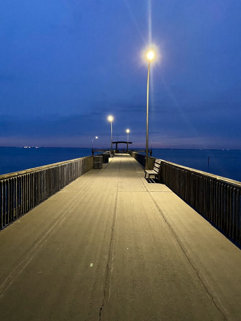 Blue hour on the pier