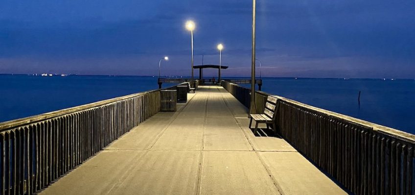 Blue hour on the pier