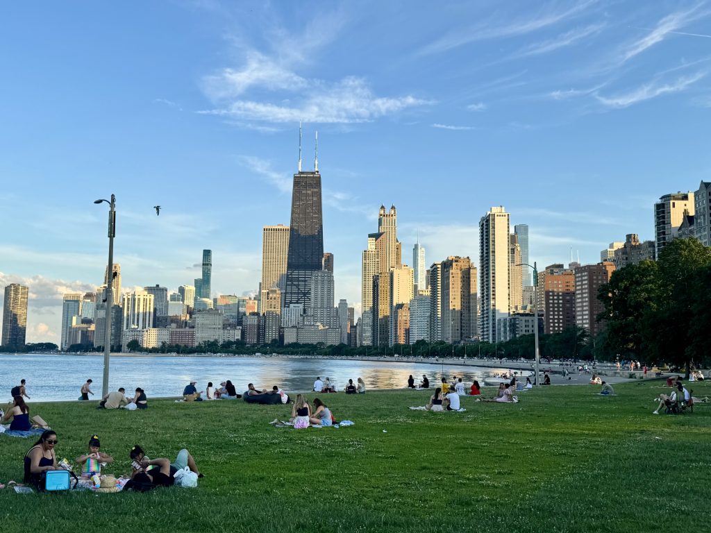 Chicago Skyline from Longshore